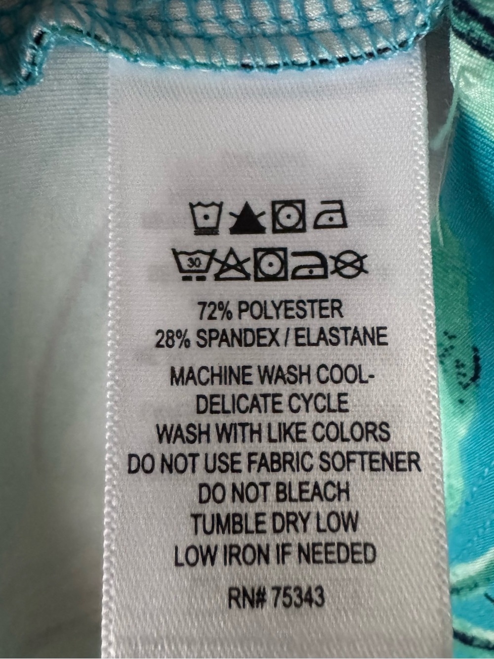 Tommy Bahama Blue & Aqua Golf Polo 621 - Picture 4 of 4